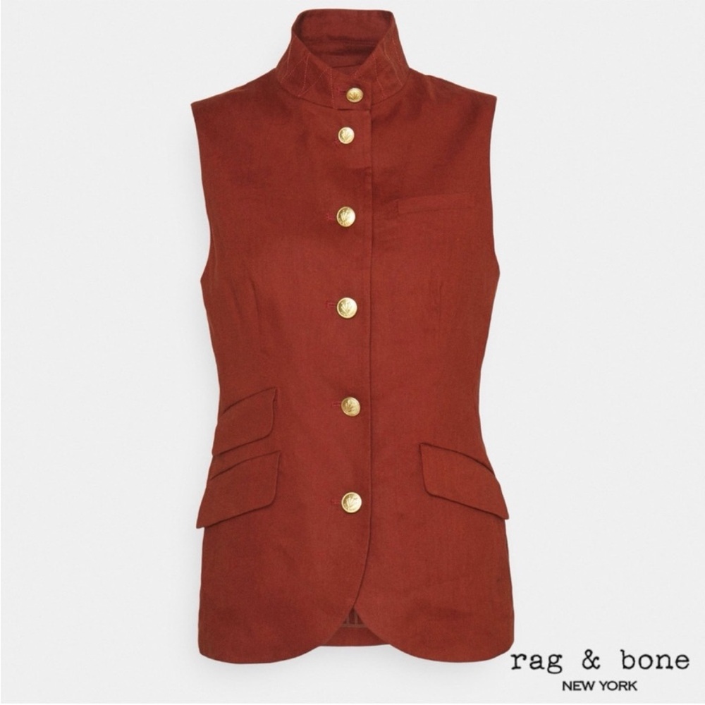 Rag and Bone Slade Vest- Mahogany